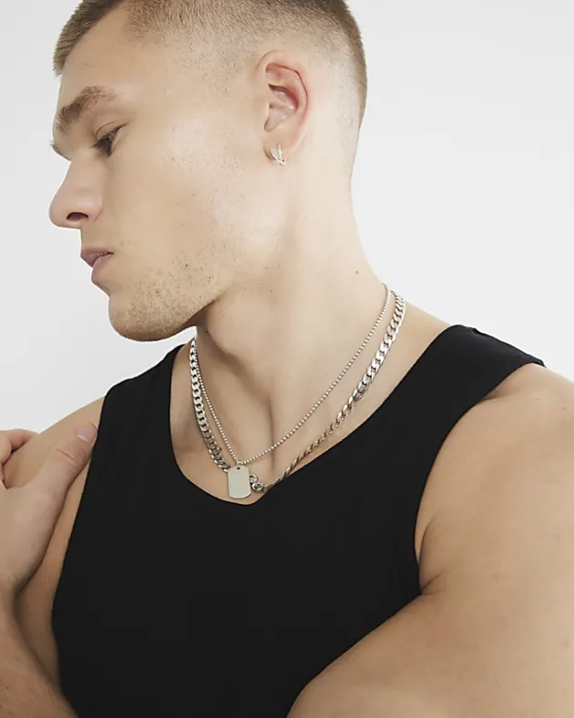 River Island regular fit rib vest< Essentials