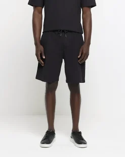 River Island regular fit textured smart shorts< Shorts