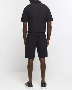 River Island regular fit textured smart shorts< Shorts