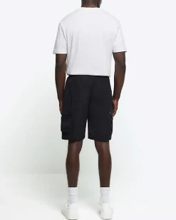 River Island regular fit utility cargo shorts< Shorts