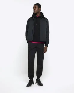 River Island regular fit zip up tech shacket< Shirts