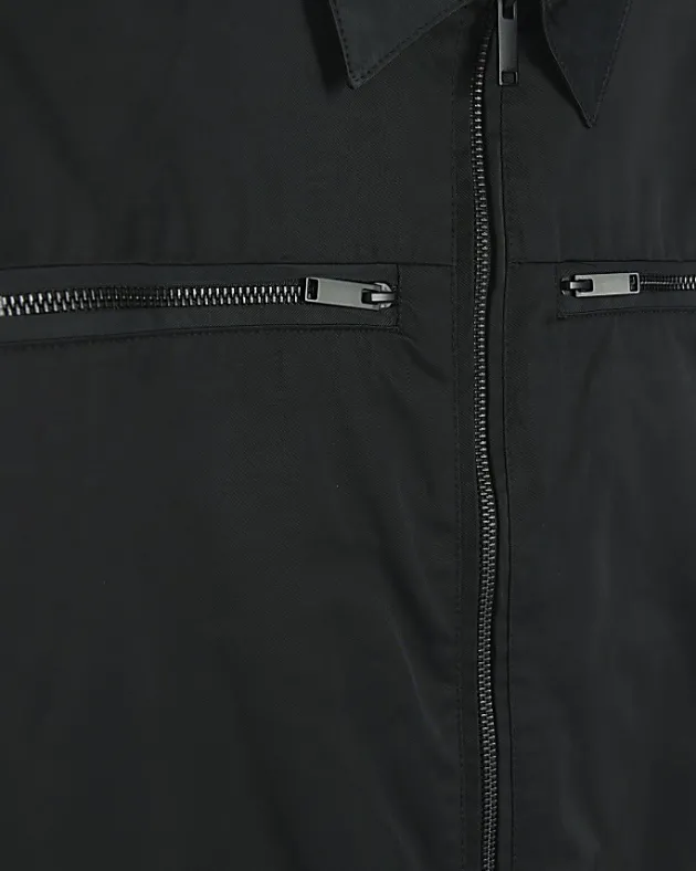 River Island regular fit zip up tech shacket< Shirts