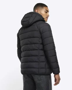 River Island regular hooded quilted puffer jacket< Essentials