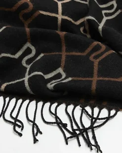 River Island RI monogram ombre scarf< Accessories