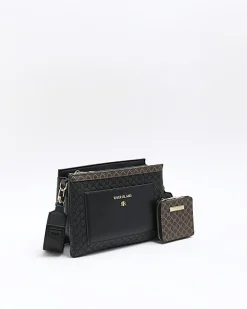 River Island RI monogram pouch cross body bag< Bags, Purses & Luggage