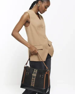 River Island RI monogram webbing shoulder bag< Bags, Purses & Luggage