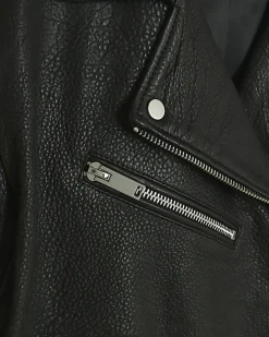 River Island RI Studio leather biker jacket< Coats & Jackets