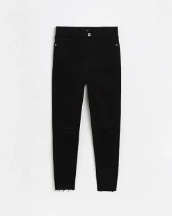 River Island ripped high waisted skinny jeans< Jeans