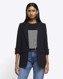 River Island rolled sleeve blazer< Suits & Tailoring
