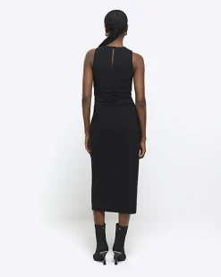 River Island ruched split bodycon midi dress< Dresses
