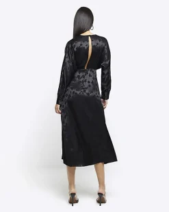 River Island satin floral twist shift midi dress< Dresses