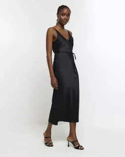 River Island satin strap slip midi dress< Dresses