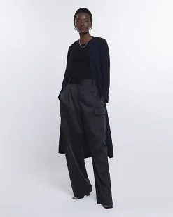 River Island Satin Tie Waist Duster Jacket< Coats & Jackets