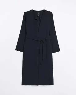 River Island Satin Tie Waist Duster Jacket< Coats & Jackets