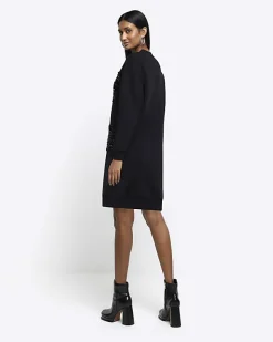 River Island sequin sweatshirt mini dress< Dresses
