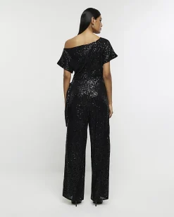 River Island sequin tie side jumpsuit< Jumpsuits & Playsuits