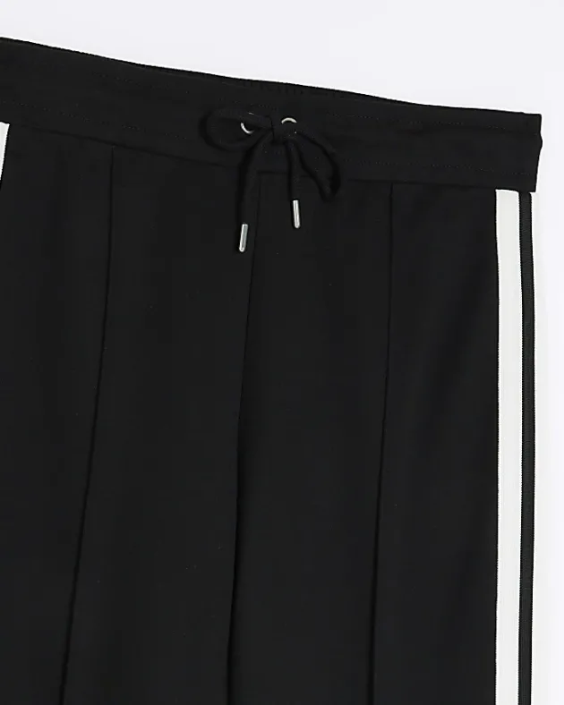 River Island side stripe wide leg joggers< Trousers