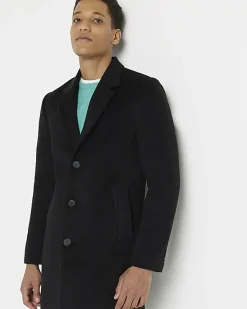 River Island single breasted overcoat< Essentials