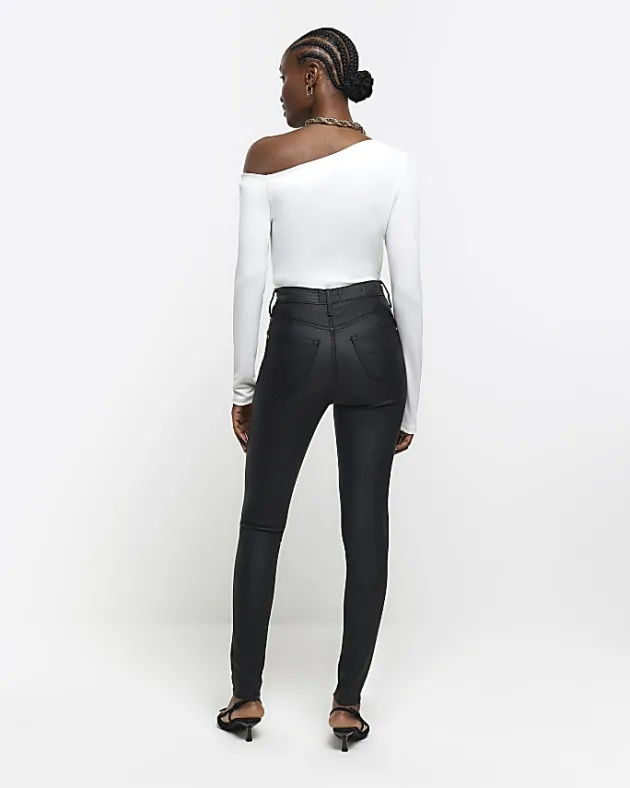 River Island skinny bum sculpt coated jeans< Jeans