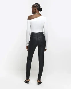 River Island skinny bum sculpt coated jeans< Jeans