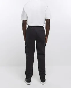 River Island slim fit cuffed cargo trousers< Trousers