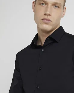 River Island slim fit long sleeve shirt< Shirts