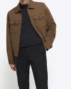 River Island slim fit smart chino trousers< Trousers