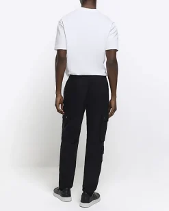 River Island slim fit smart techy cargo trousers< Trousers