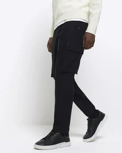 River Island slim fit smart techy cargo trousers< Trousers