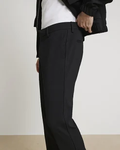 River Island slim fit waffle textured trousers< Trousers