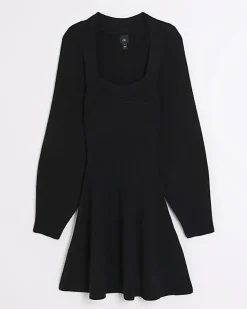 River Island square neck jumper mini dress< Dresses
