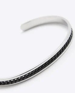 River Island Stainless Steel Chain Cuff Bracelet< Jewellery & Watches