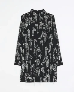 River Island star embellishment bodycon mini dress< Dresses