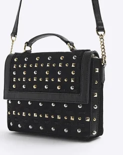 River Island suede studded satchel bag< Bags, Purses & Luggage