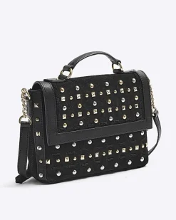 River Island suede studded satchel bag< Bags, Purses & Luggage