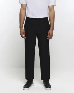 River Island tapered fit plisse smart trousers< Matching Sets