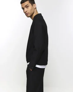 River Island tapered fit plisse smart trousers< Matching Sets