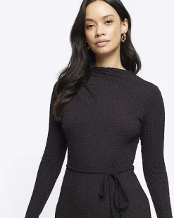 River Island textured belted bodycon midi dress< Dresses