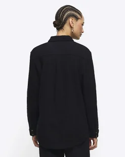 River Island textured long sleeve shirt< Co-ord Sets