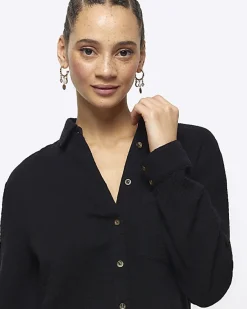 River Island textured long sleeve shirt< Co-ord Sets