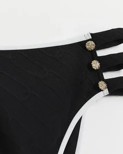 River Island textured strap bikini bottoms< Swimwear & Beachwear
