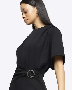 River Island wrap buckle t-shirt mini dress< Dresses