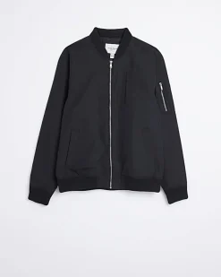 River Island zip through bomber jacket< Essentials