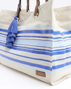 River Island canvas stripe shopper bag< Bags, Purses & Luggage