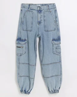 River Island cuffed cargo jeans< Jeans