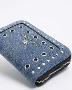 River Island denim studded purse< Bags, Purses & Luggage