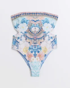 River Island diamante bandeau swimsuit< Swimwear & Beachwear