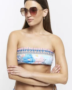 River Island embellished bandeau bikini top< Swimwear & Beachwear