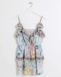 River Island floral frill playsuit< Jumpsuits & Playsuits