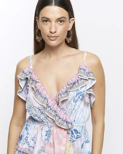 River Island floral frill playsuit< Jumpsuits & Playsuits